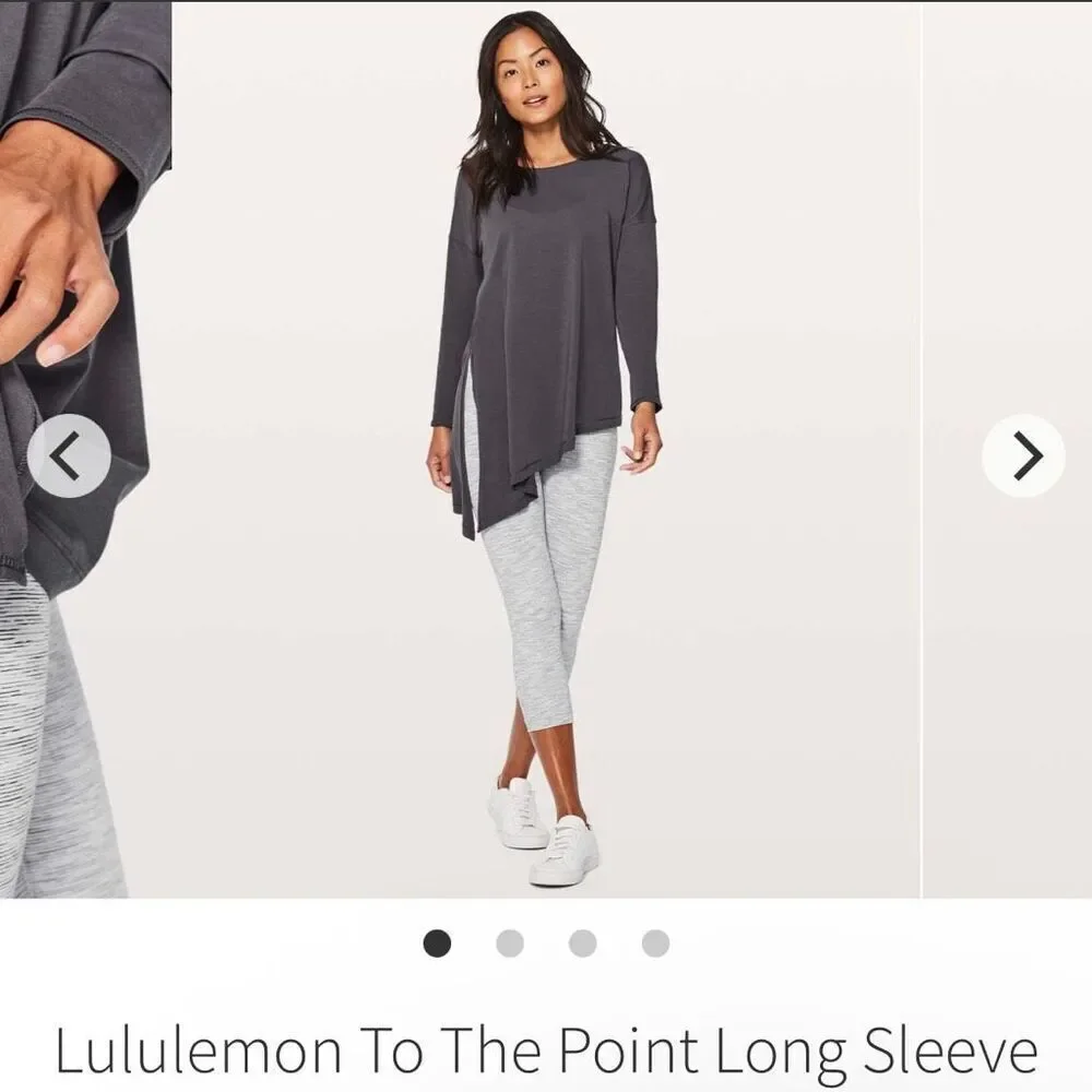 LULULEMON | to the point long sleeve periwinkle blue top